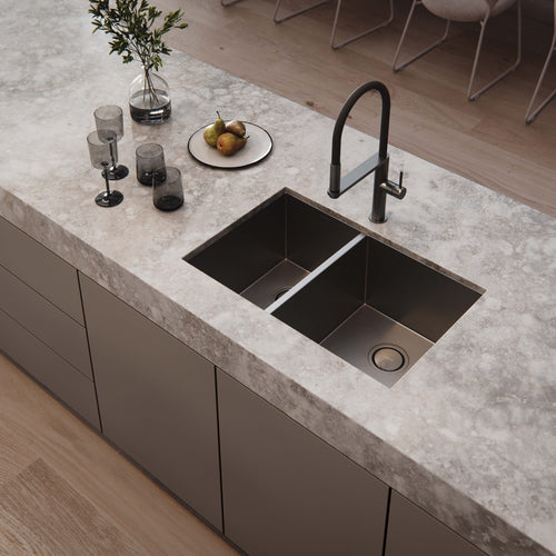 4000 Series 1 and 3/4 Right Hand Bowl Sink