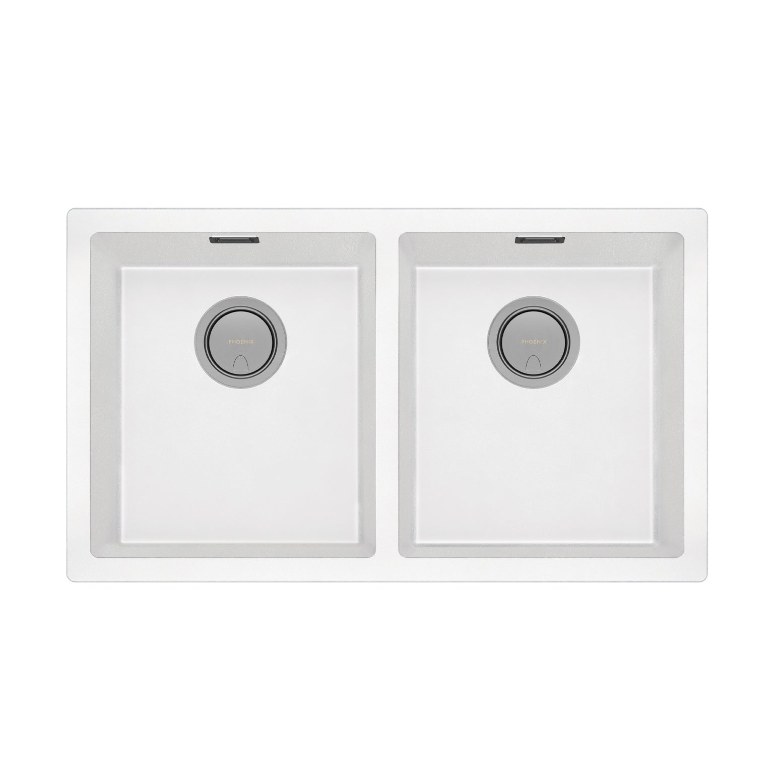 Sink Package 2 – Matte White Sink & Brushed Gold Mixer