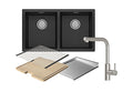 Sink Package 1 – Matte Black Sink & Stainless Steel Mixer